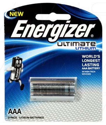 LITHIUM “AAA” BATTERY ENERGIZER